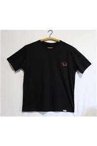 noftly Unisex Gergedan Nakışlı T-shirt