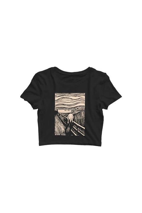 sisyphus Kadın Siyah Munch Crop Top