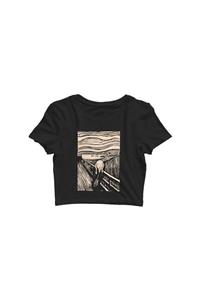 sisyphus Kadın Siyah Munch Crop Top