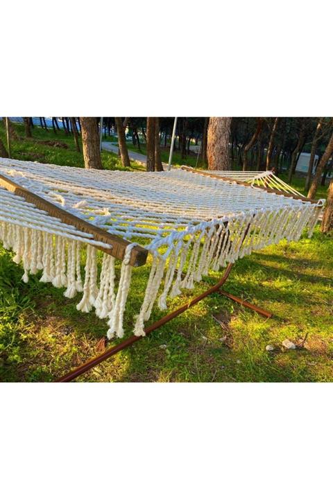 AYDUĞAN ZÜCCACİYE Çift Kişilik El Örgüsü Hamak 140cm x 340cm