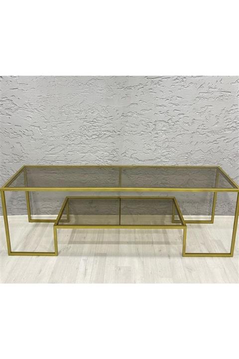 atolly design Metal Altın Renk Tv Ünitesi