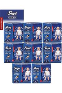 Sleepy Külot Bebek Bezi Jeans Jumbo Beden:6 (15-25kg) Xlarge 160 Adet 8paket*20