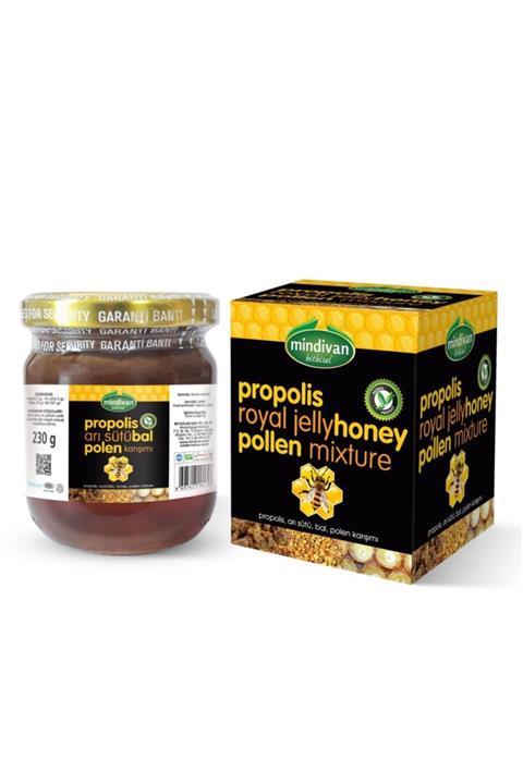 Mindivan Propolis Arı Sütü Bal Polen 230 gr