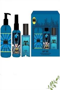 Rebul Batman Gift 3; Lü Çocuk Seti Cam Ve Pvc Şişe Parfüm 50 Ml+. Sıvı El Sabun 250 Ml+. Kolonya 100 Ml.