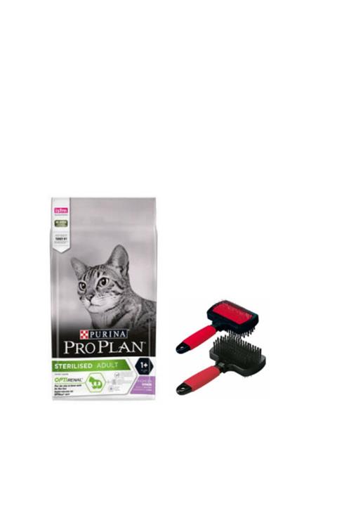 Proplan Sterılısed Hindili Kısır Kedi Maması 3 Kg + Polo Çift Taraflı Tarak