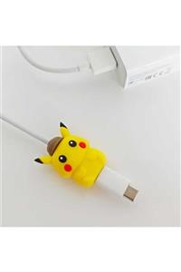 Kılıfsiparis Pikachu Pokemon Desenli Şarj Kablosu Koruyucusu