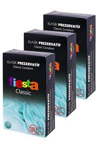 Fiesta Klasik Prezervatif 12'li 3 Paket (36 Adet)