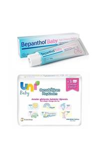 Uni Baby Alkol Ve Paraben İçermeyen Islak Havlu 3 Lü+ Bepanthol Baby Pişik Kremi 30 gr