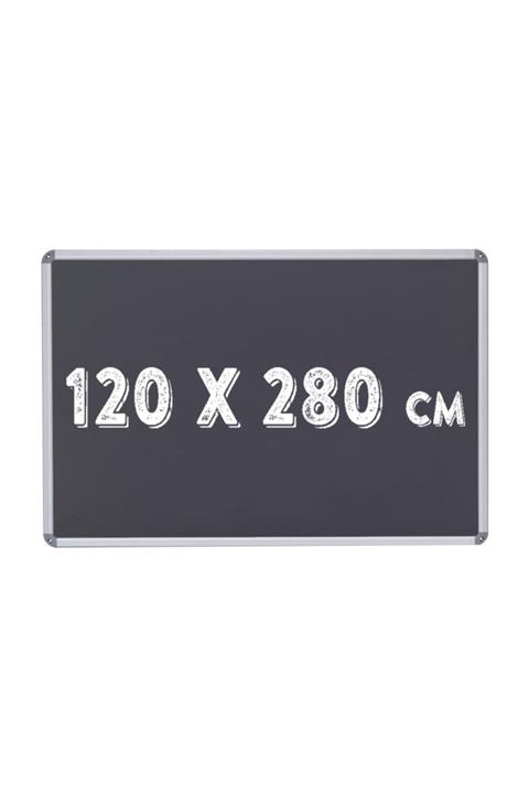 Chalky 120x280 Cm Kara Tahta - Tebeşir Yazı Tahtası - Siyah