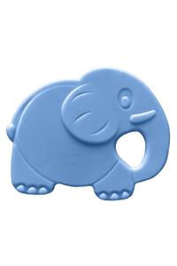 Bambino Kauçuk Yumuşak Diş Kaşıyıcı - Fil Figürlü Mavi