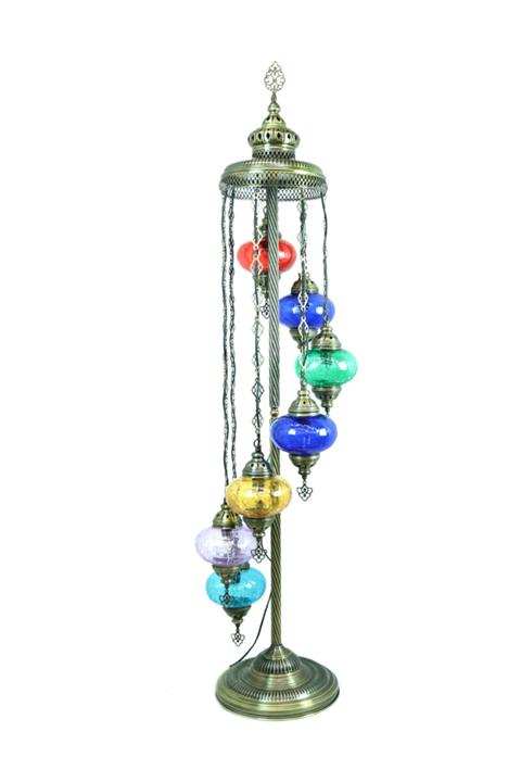 Atölye Lamp Design Mozaik Lambader Dekoratif Köşe Lamba 7li