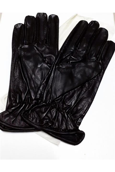 Ladies Suni Deri Eldiven M Beden