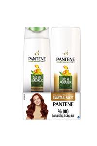 Pantene Güç Ve Parlaklık Şampuan 300 ml  + Saç Kremi 180 ml