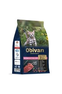 obivan Low Grain Kuzu Etli Yavru Kedi Maması 1 Kg X 6 Adet