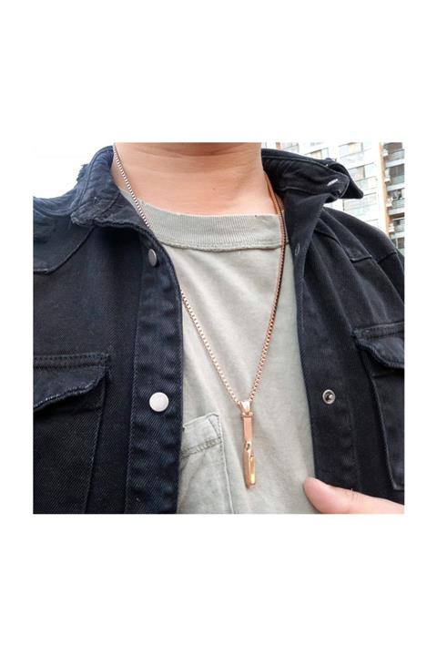 WATCHOFROYAL Curve Rose Gold Kolye