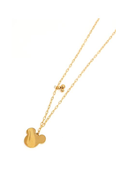 Mercan Minnie Uçlu Zincir Çelik Paslanmaz Kolye