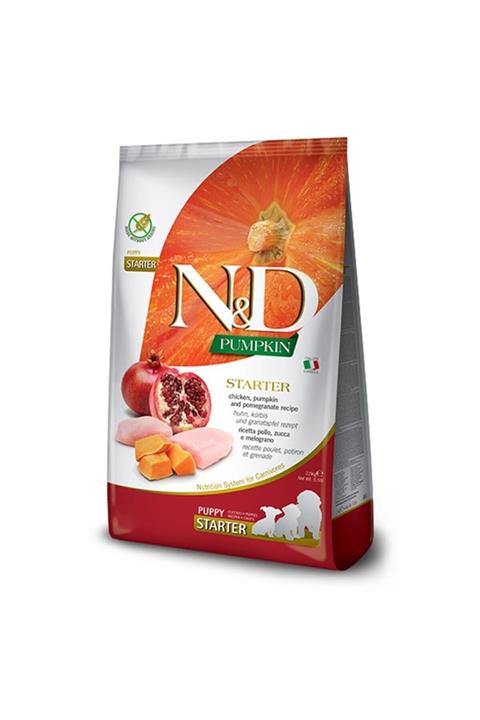 N&D Balkabaklı Tavuk & Nar Starter Puppy Tüm Irklar Için Başlangıç Köpek Maması 2,5 kg