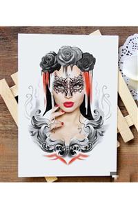 BENCEBUOLSUN Sticker Tattoo Geçici Dövme Tattoo Kol Kaplama Black Swan Balerin Siyah Kuğu