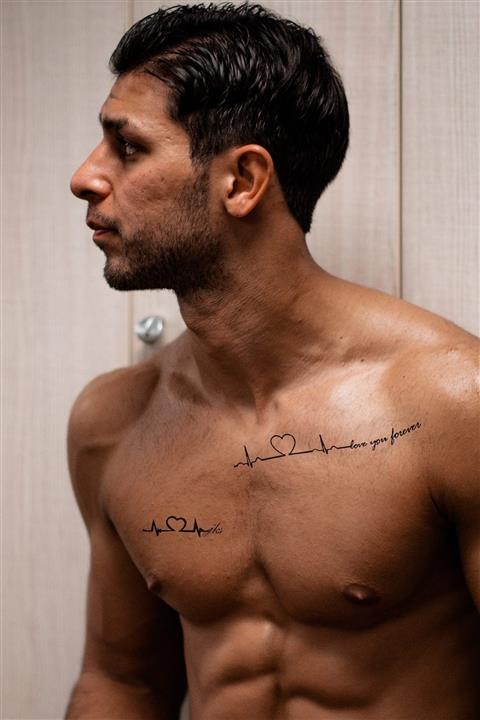 TAKIŞTIR Geçici Kalp Ritim Dövme Tattoo