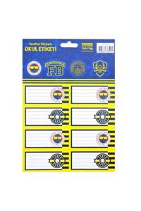 Fenerbahçe Fenerbahçe Stickers Okul Etiketi - 3 Yaprak