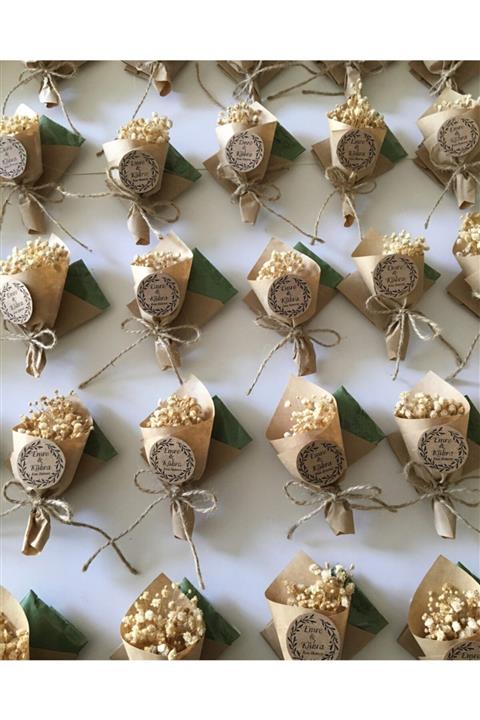 Flower Gold Magnet, Kınalık Magnet, Kır Çiçeği Magnet, Krem Renginde