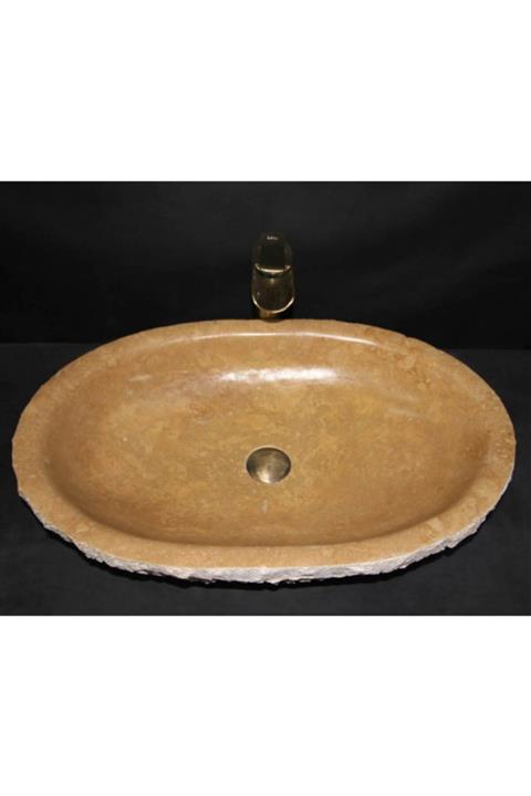 entrend11 Noche Traverten Tasarım Patlatma Lavabo