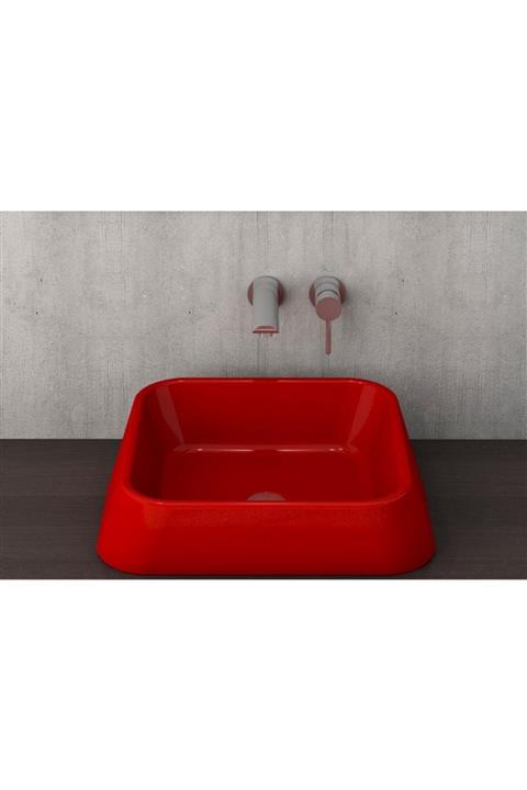 Bocchi Fırenze Çanak Lavabo - Parlak Kırmızı