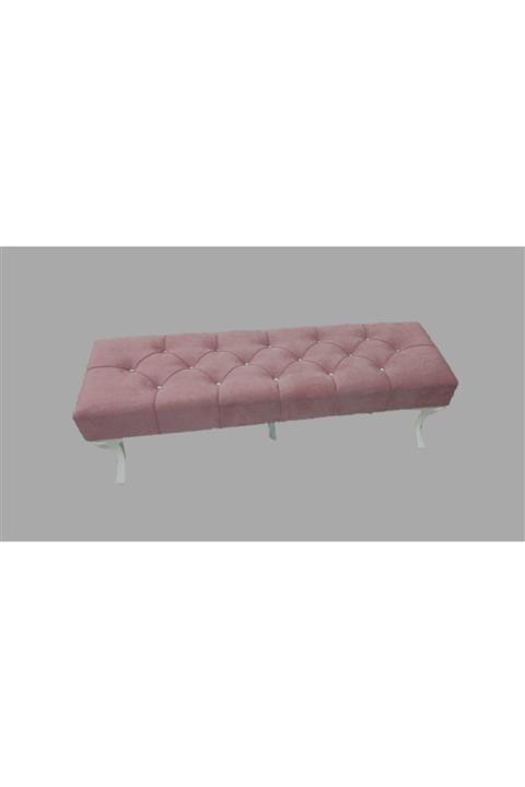 BALTACI MOBİLYA Çam Ağacı Iskelet Renk Seçenekli Bench Puf Kapıönü Ayakucu Puf 120 Cm