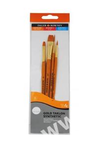 Daler Rowney Gold Taklon Synthetıc 4 Lü Fırça Seti(402)