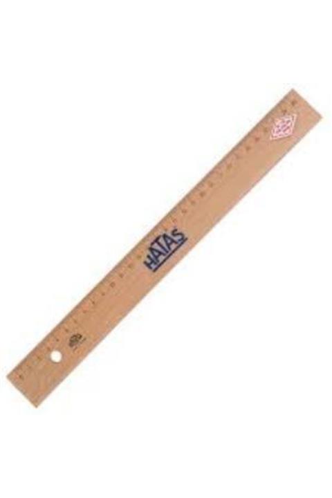 HATAS Ahşap Cetvel 30cm Takvıyesız