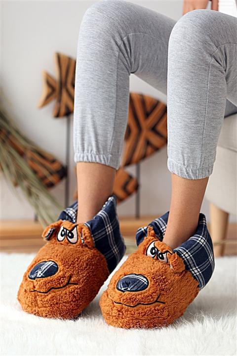 PUFYDIX Unisex Köpek Figürlü Peluş Panduf