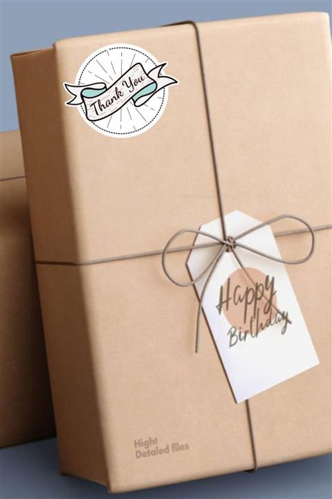 MSticker Thank You Etiket Sticker Yuvarlak Etiket 4x4 Cm-70 Adet