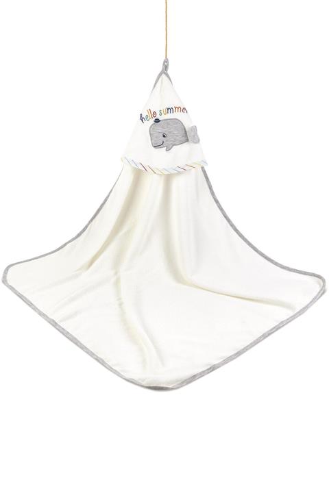 Bibaby Hello Summer Erkek Bebek %100 Pamuk Banyo Duş Havlusu