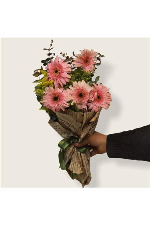 Çiçek Yolla Pembe Gerbera Buketi