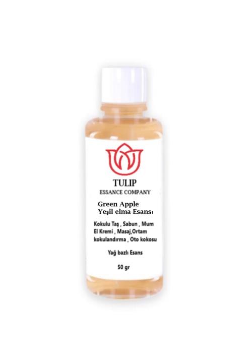 TulipEssanceCompany Yeşil Elma Green Apple Esansı 50 Gr Esans