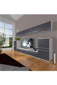 Decoraktiv Eko 9 Mdf Std Tv Ünitesi Tv Sehpası Naturel Ceviz