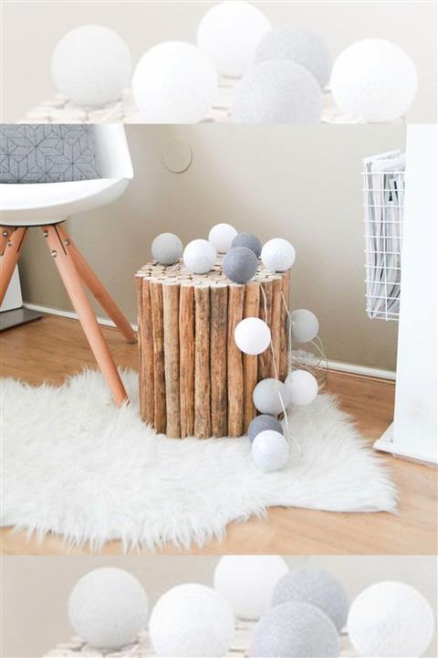 AŞKTOPLARIM Bebek Hediyelik - Işıklı Top Aydınlatma-3 Metre 20 Li Set