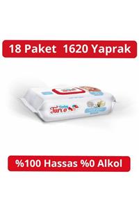 Baby Turco Beyaz Sabun Kokulu Islak Havlu (18*90) 1620 Yaprak