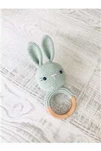 Hobimaker Amigurumi Tavşan Çıngıraklı Diş Kaşıyıcı