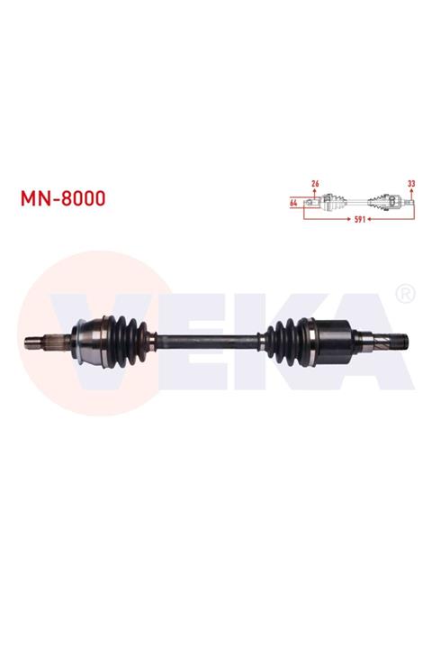 ünlü oto Komple Aks Sol On Mını Cooper (r50,r53) 1.6 M-t Uzunluk 591 Mm 2001-2006