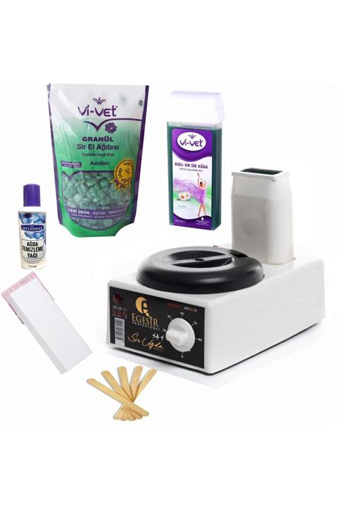 Ege Sir 1+1 Ağda Makinesi+ Azulen Soyulan Ağda Seti 250ml