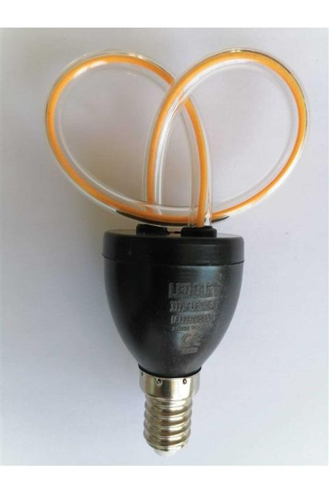 LEDOLET 6w Flament Flexıble Led Ampul Çiçek E14 Duy 2200k Amber