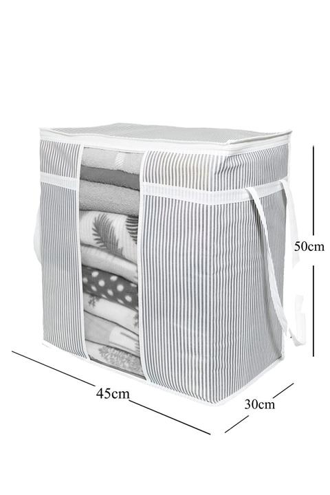 she berrak Pencereli Saklama Çantası- Çizgili