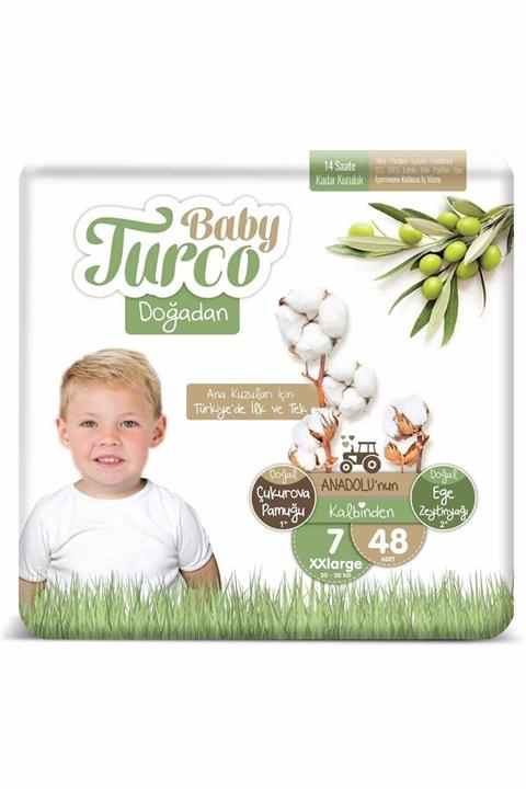Baby Turco Doğadan 7 Numara Xxlarge 48 Adet