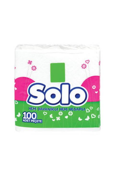 Solo Peçete 100'lü 3 Lü Paket