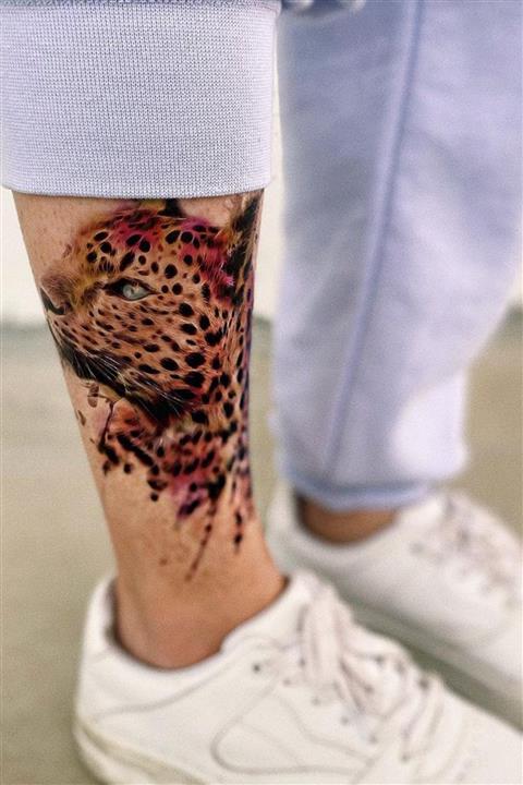 TAKIŞTIR Geçici Leopar Dövme Tattoo