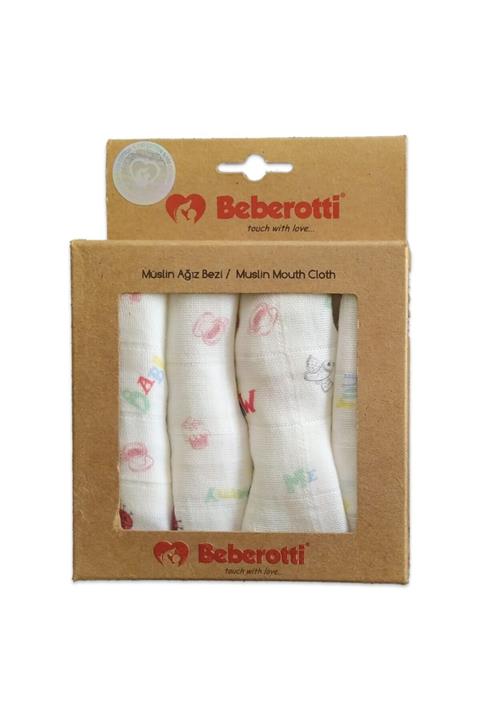 Beberotti 4'lü Ağız Bezi 25*25 Cm-uğur Böceği