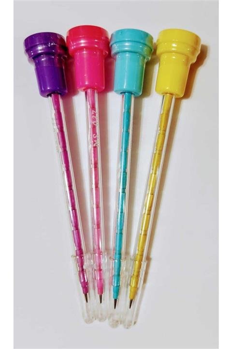 Pippa Yumurtlayan Kurşun Kalem 4 Lü Set Ve 4 Adet Meyve Desenli Mühür Başlık