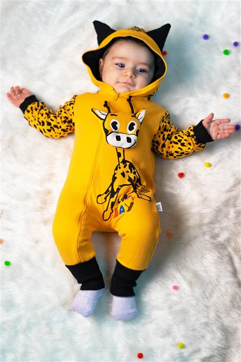 Mai Perla Zürafalı Unisex Bebek Tulum