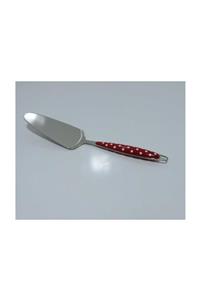 Emr züccaciye Puantiye Saplı Servis Spatula - Kürek 26 cm Kırmızı